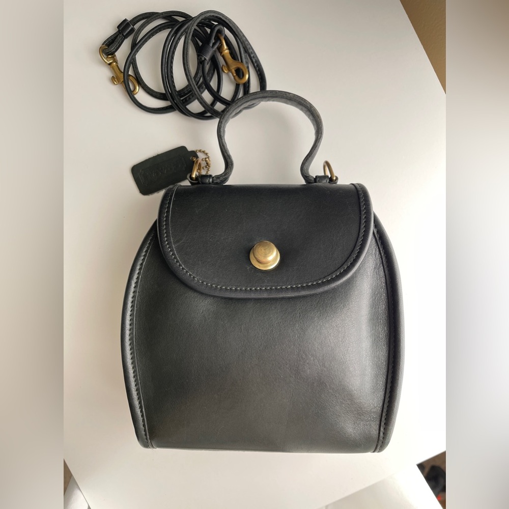 Vintage Coach Derby Bag Forest Green